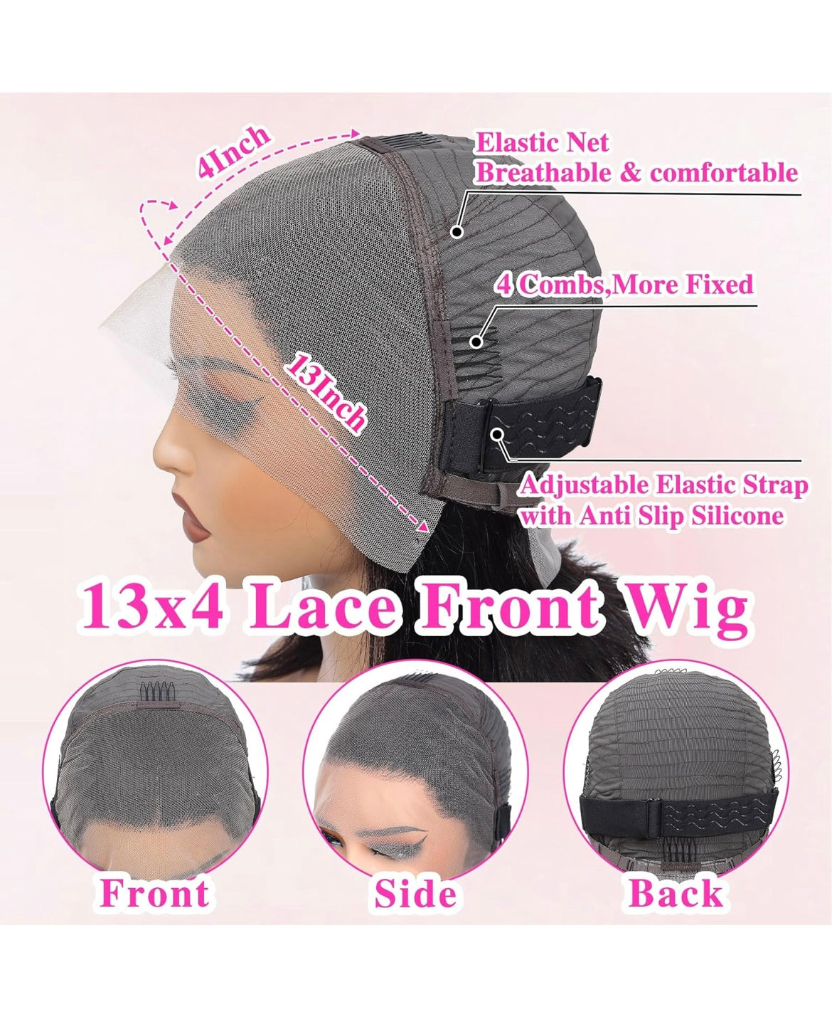 HD Body Wave 13x4 Lace Front Wig