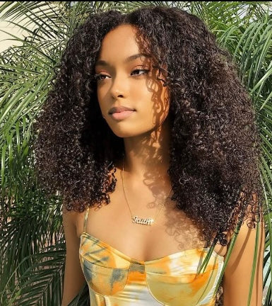 Afro Kinky 4x4 Transparent Closure Wig