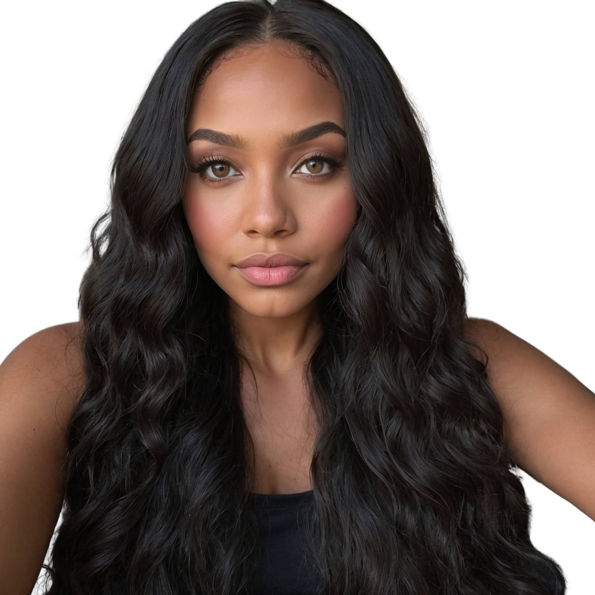 Beach Wave 4x4 Transparent Closure Wig