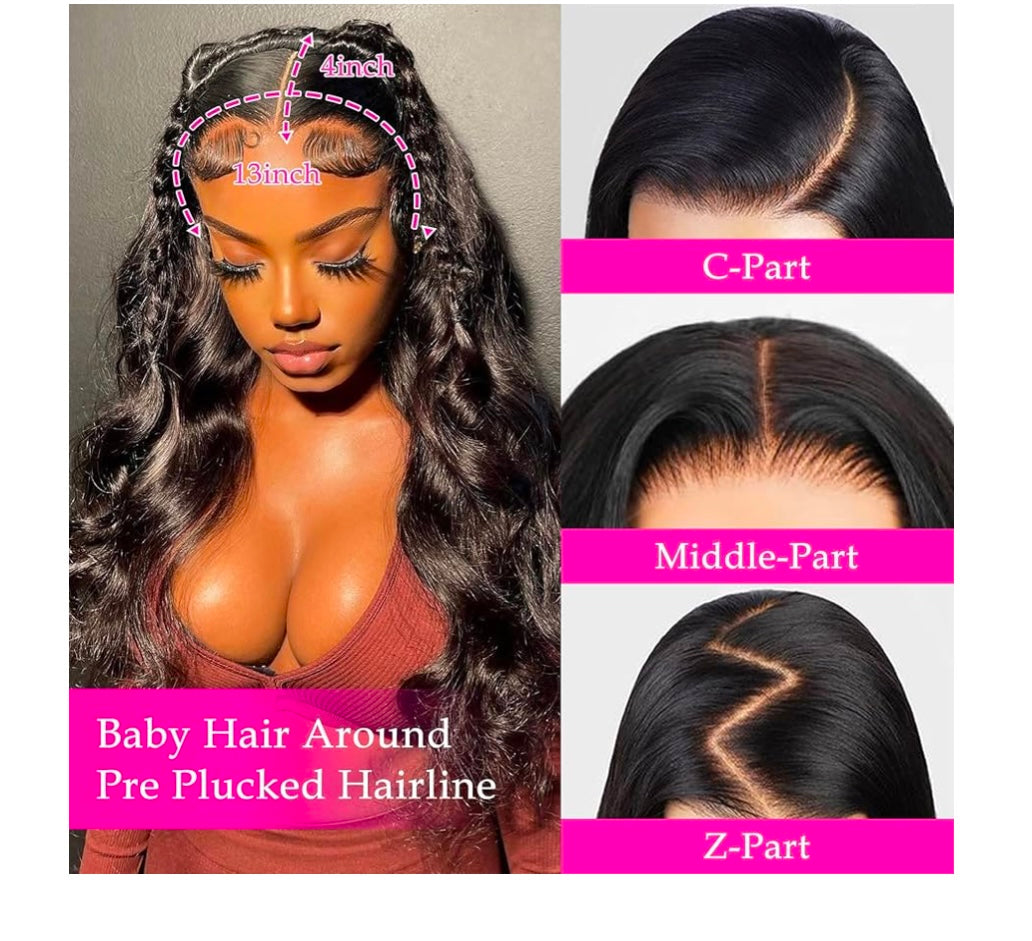 HD Body Wave 13x4 Lace Front Wig