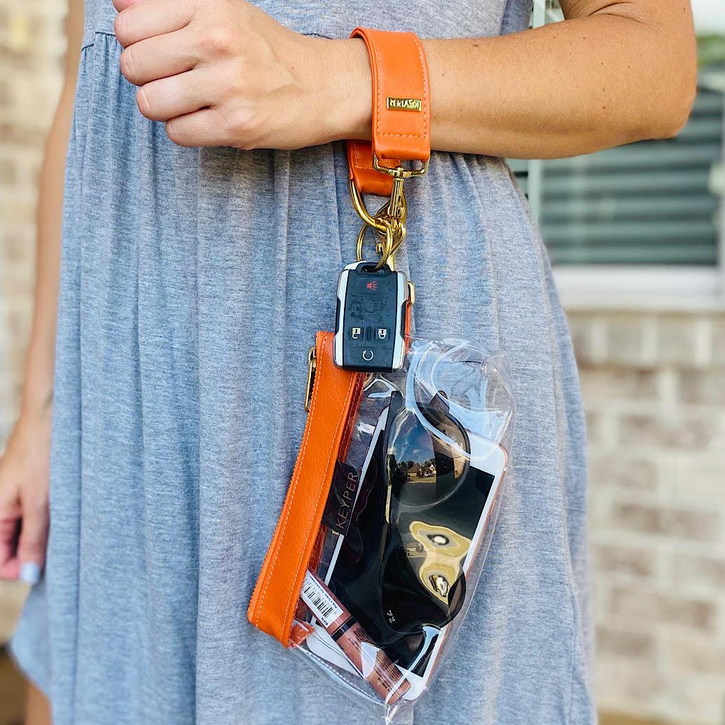 Persimmon Vegan Leather 2-Piece WRISTLET SET