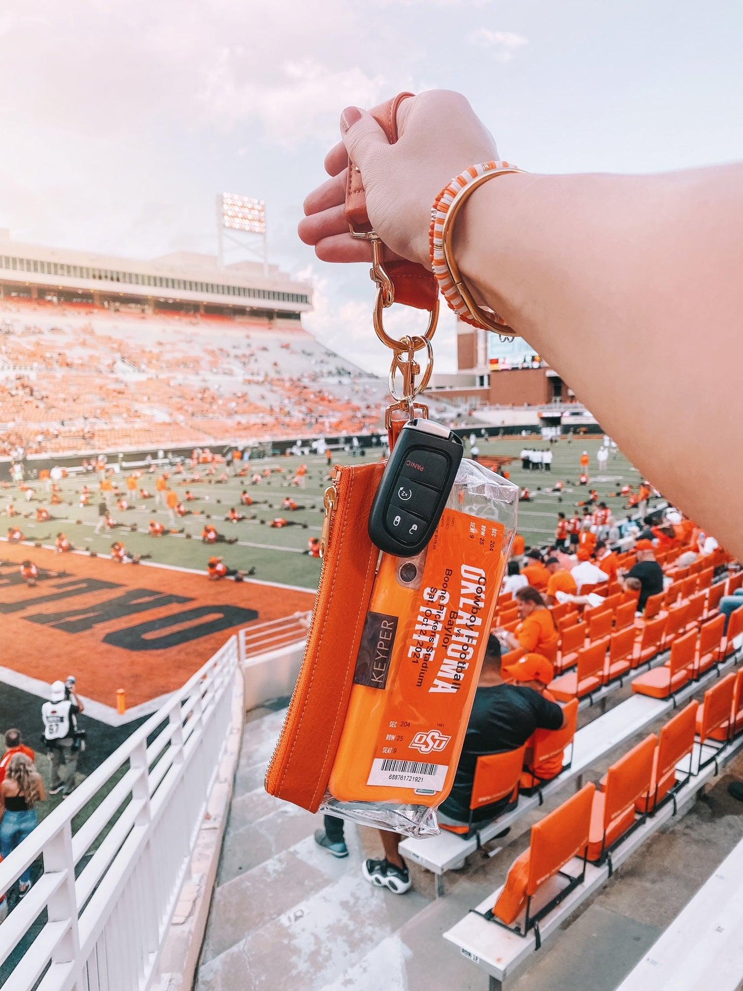 Persimmon Vegan Leather 2-Piece WRISTLET SET